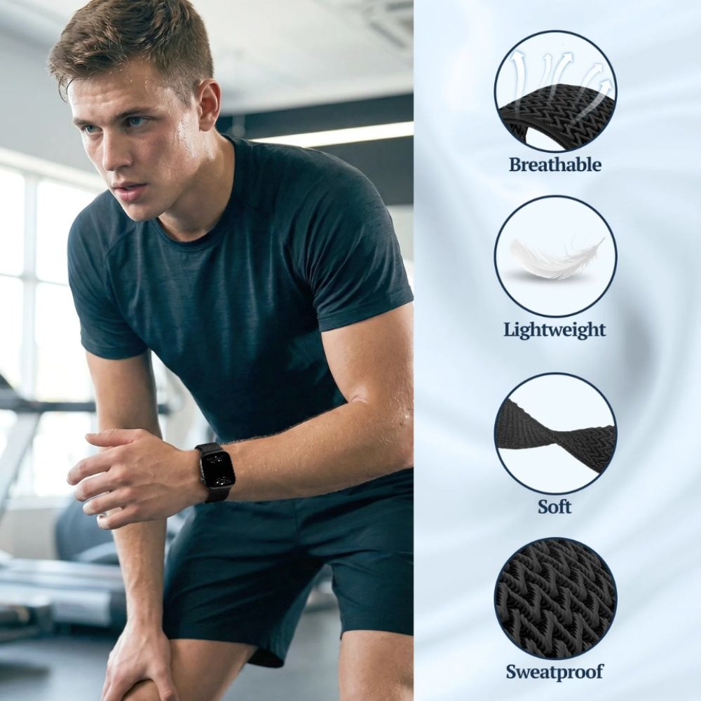 Absque Scrunchie Nylon Loop Sports Band