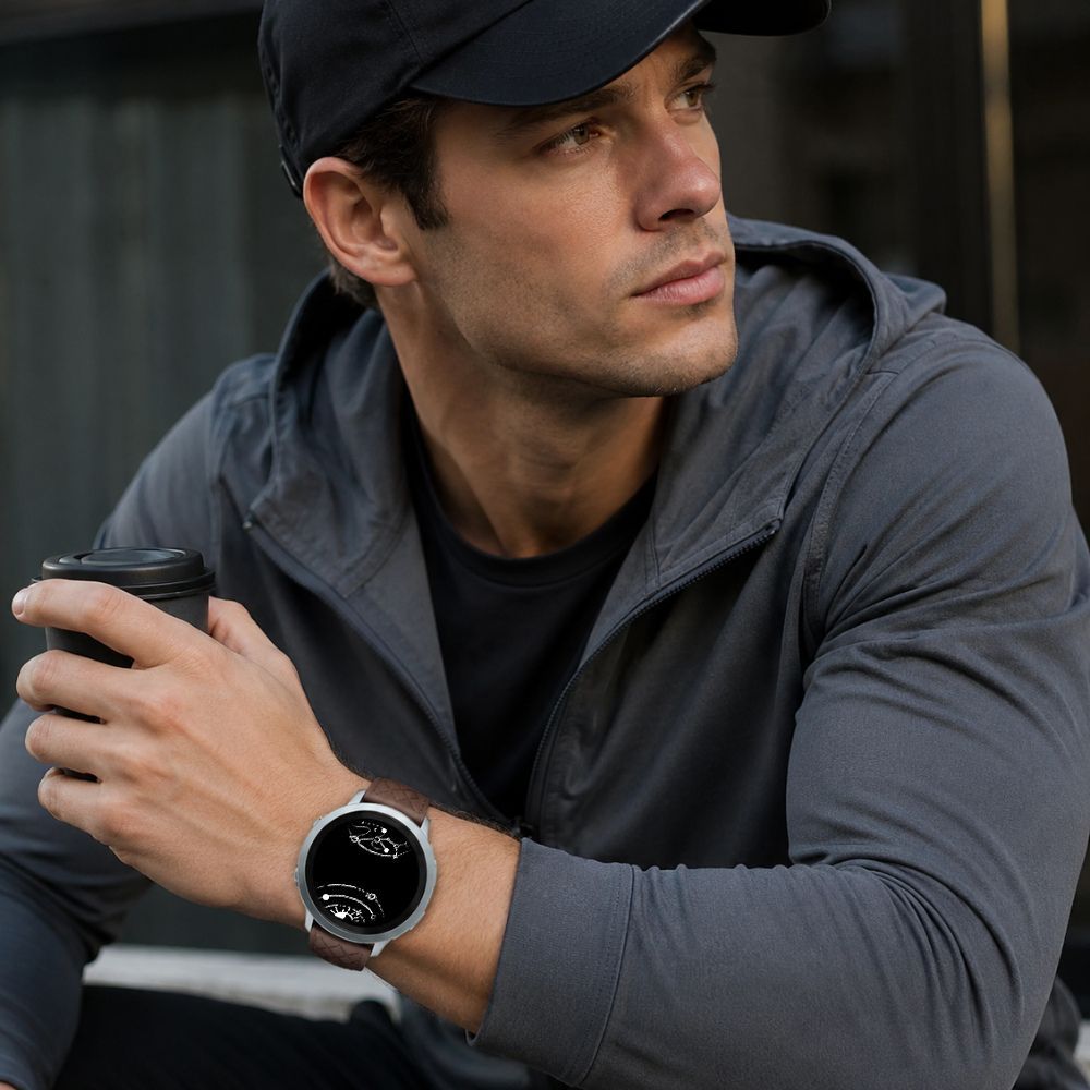 Adnuo Leather Silicone Band for Galaxy Watch 8