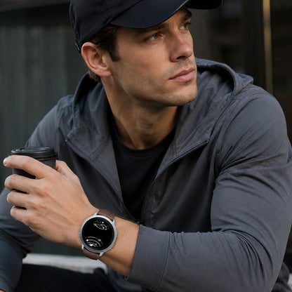 Adnuo Leather Silicone Band for Galaxy Watch 8
