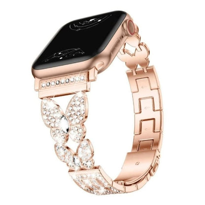 Amabilis Diamond Butterfly Stainless Steel Band