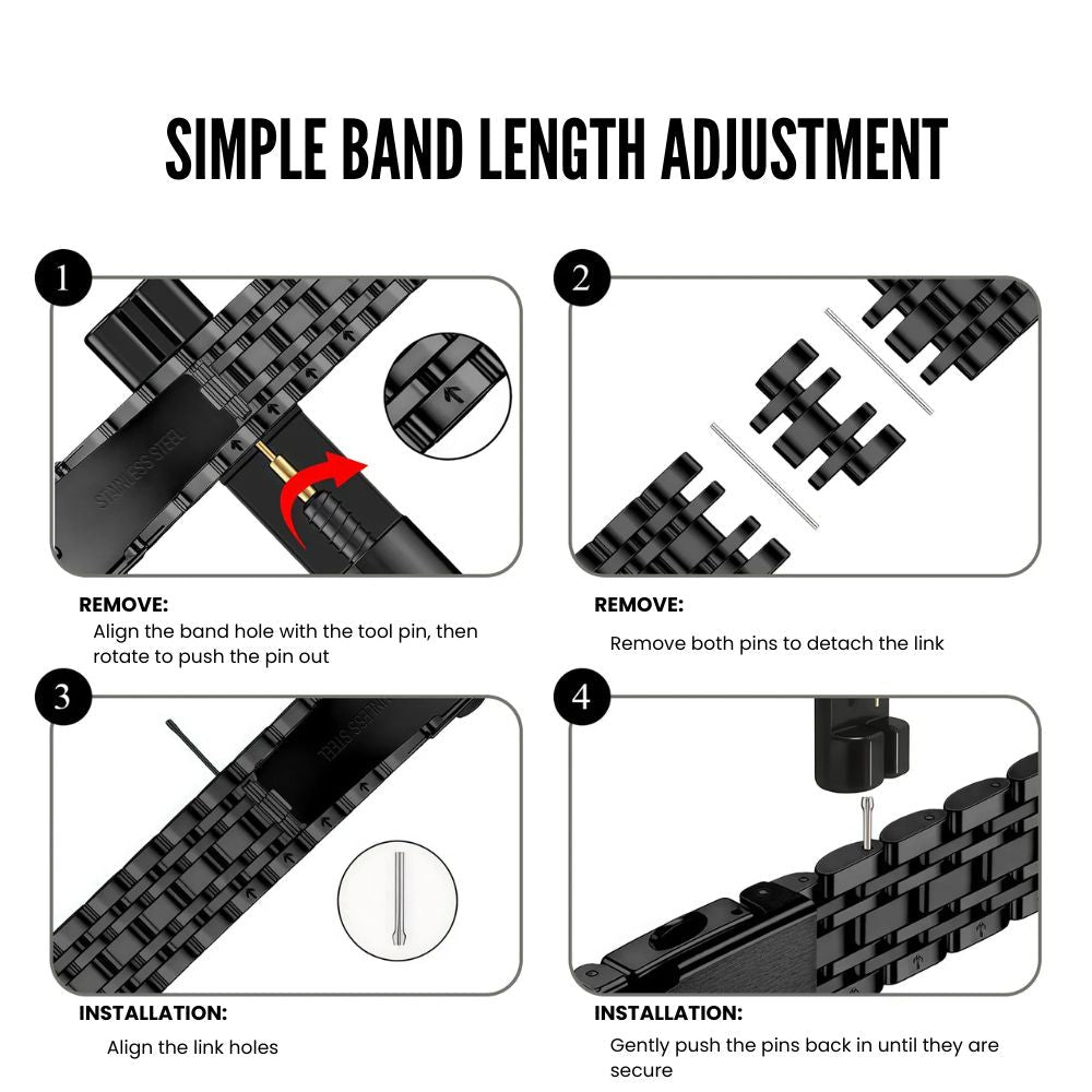 Eluvies Slim Stainless Steel Galaxy Band
