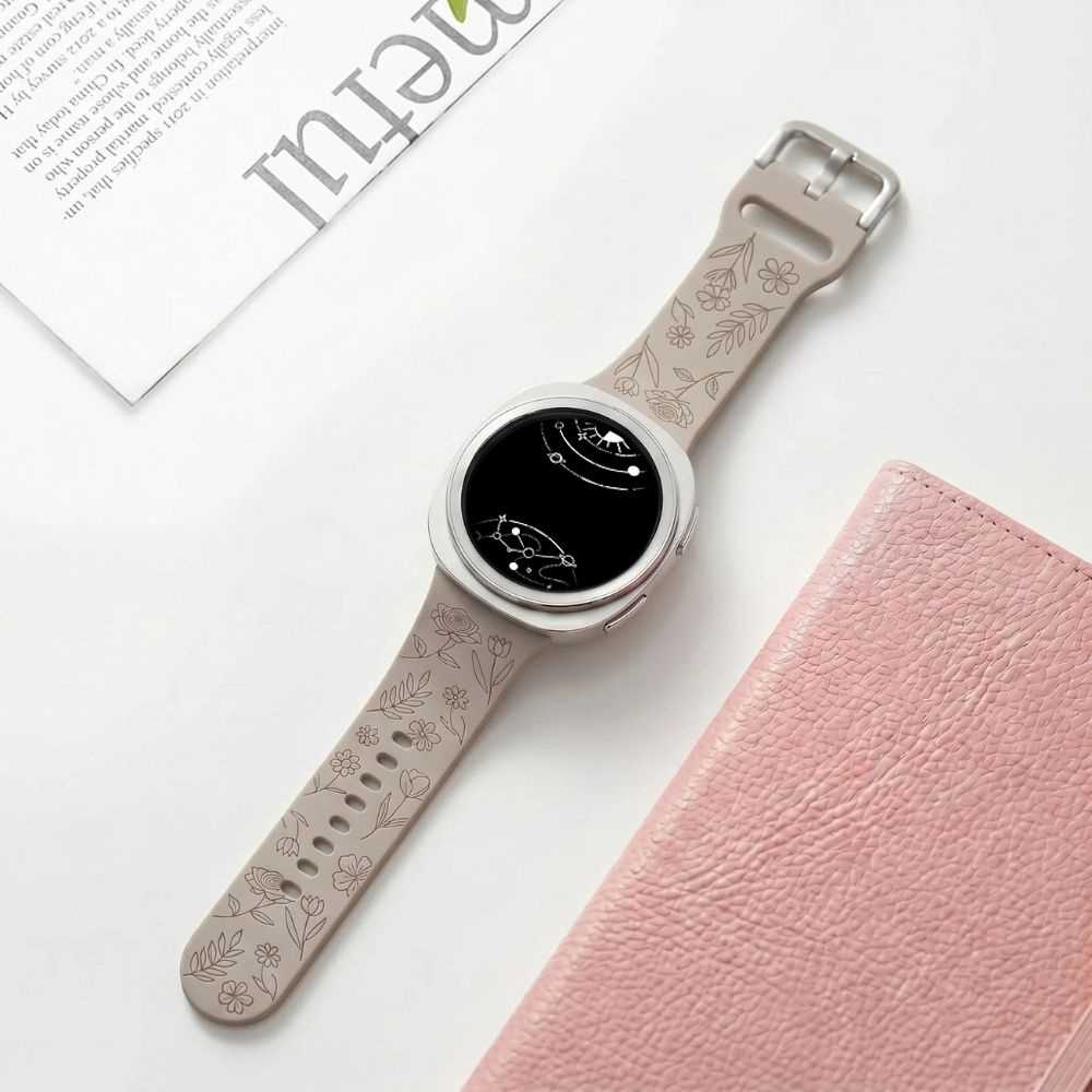 Habeo Engraved Silicone Band For Galaxy Watch 8