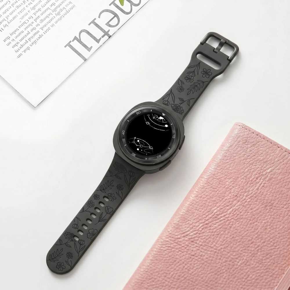Habeo Engraved Silicone Band For Galaxy Watch 8