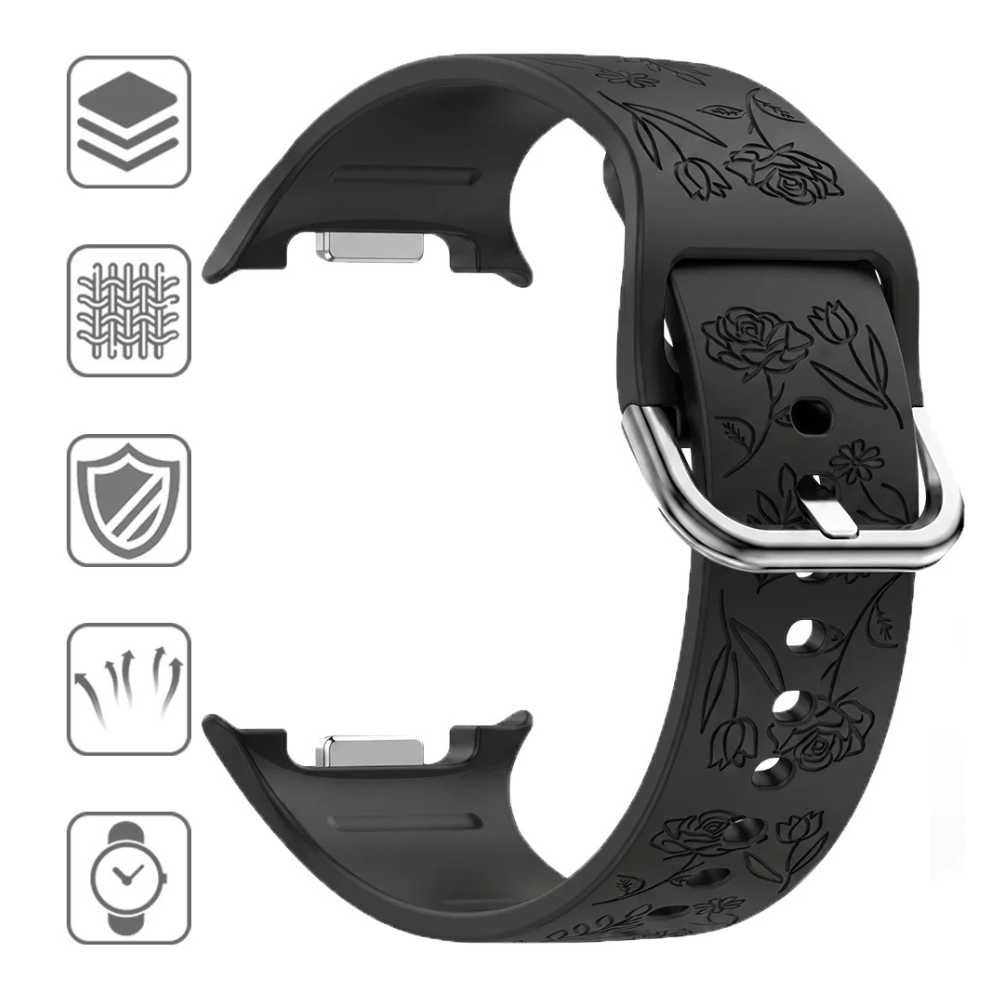 Habeo Engraved Silicone Band For Galaxy Watch 8