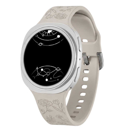 Habeo Engraved Silicone Band For Galaxy Watch 8