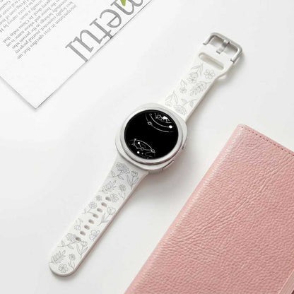 Habeo Engraved Silicone Band For Galaxy Watch 8